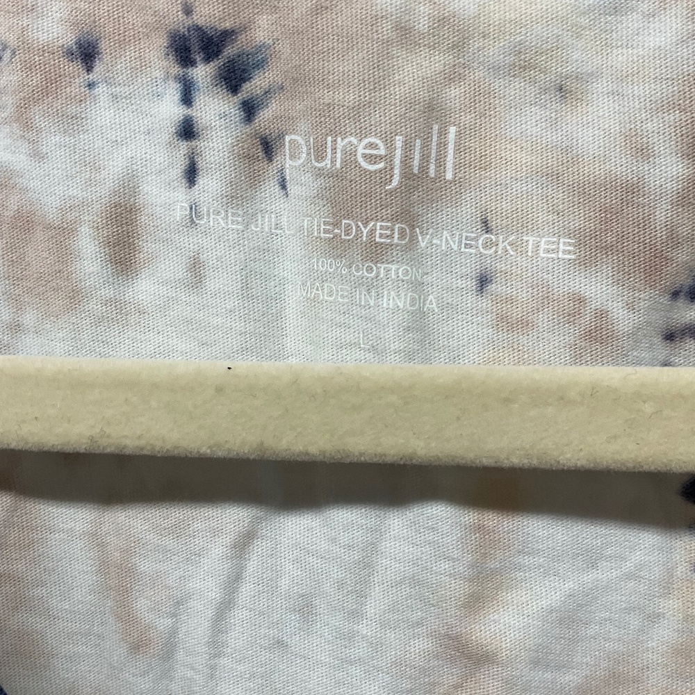 Pure J Jill Tie-dye  V-neck Top Size L - Picture 2 of 3